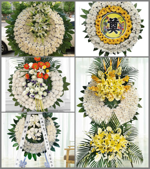 广东梅州市蕉岭县蕉城镇金星村花圈速递