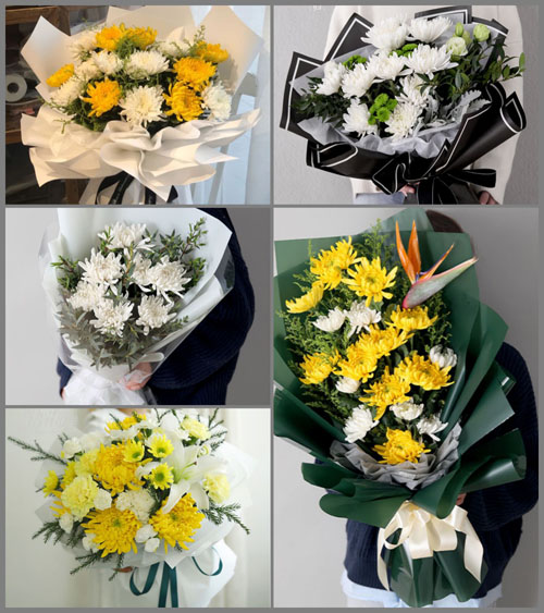广东梅州市蕉岭县蕉城镇金星村白事花束代送